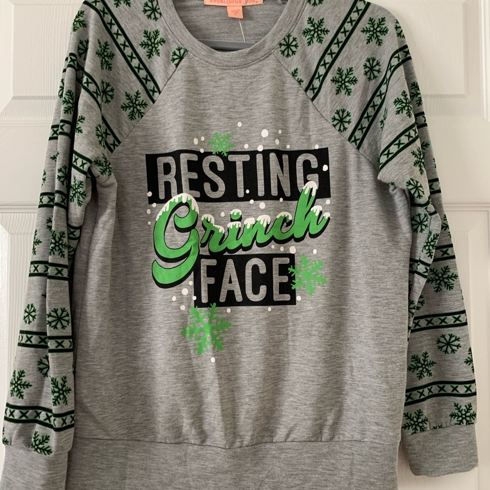 NWT Rebellious One gray and black sweater size M